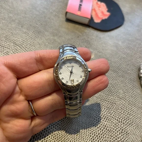 Bulova watch Diamond encrusted